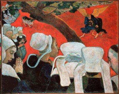 La visión después del sermón o La lucha de Jacob con el ángel de Paul Gauguin